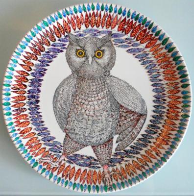 Plate "Owl". Voronova Ulia