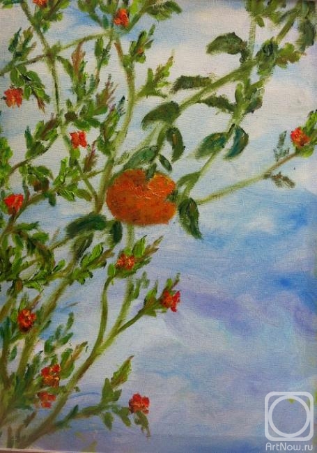 Картина маслом на холсте. Бекман Рита. Последний мандарин (эпилог)