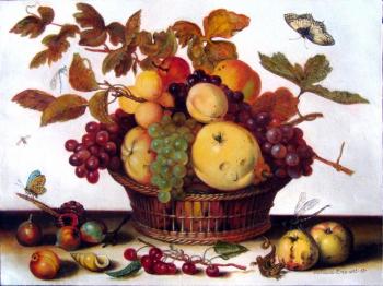 Copy Balthasar van der AST: Graphic Fruit Basket