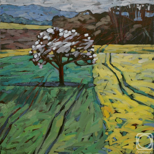 Картина маслом на холсте. Года Лайма. Ритмы мая. Соло