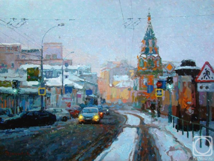 Volkov Sergey. Big Clearing. It is snowing