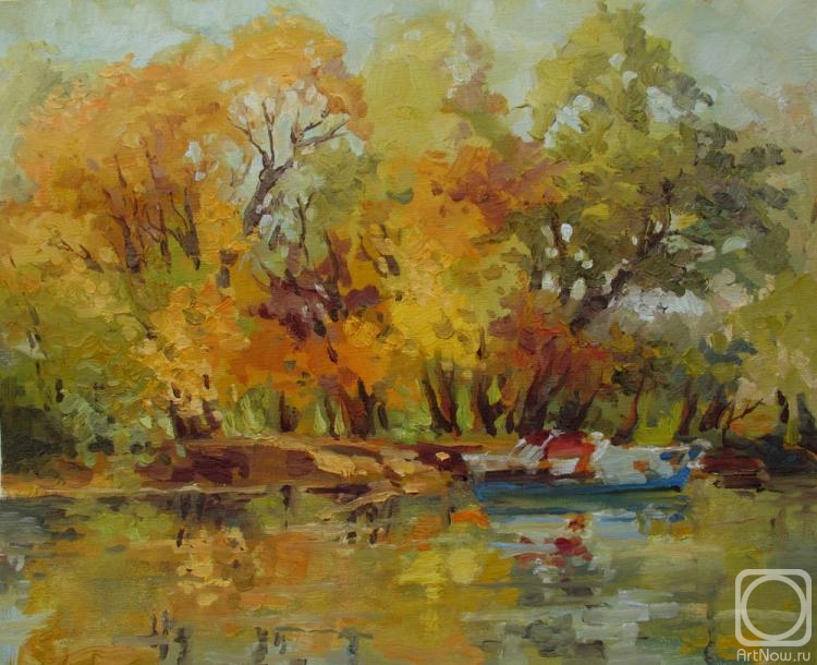 Vedeshina Zinaida. Golden autumn on the Tamish River