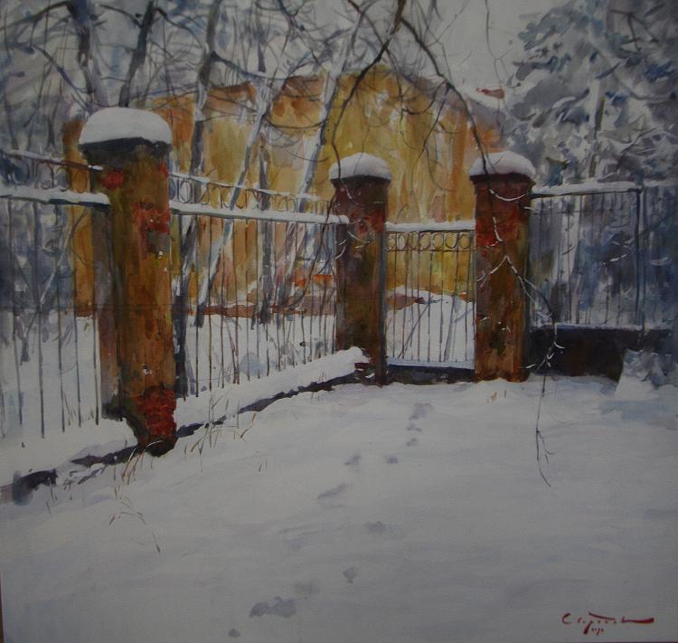 Sviridov Sergey. The first snow