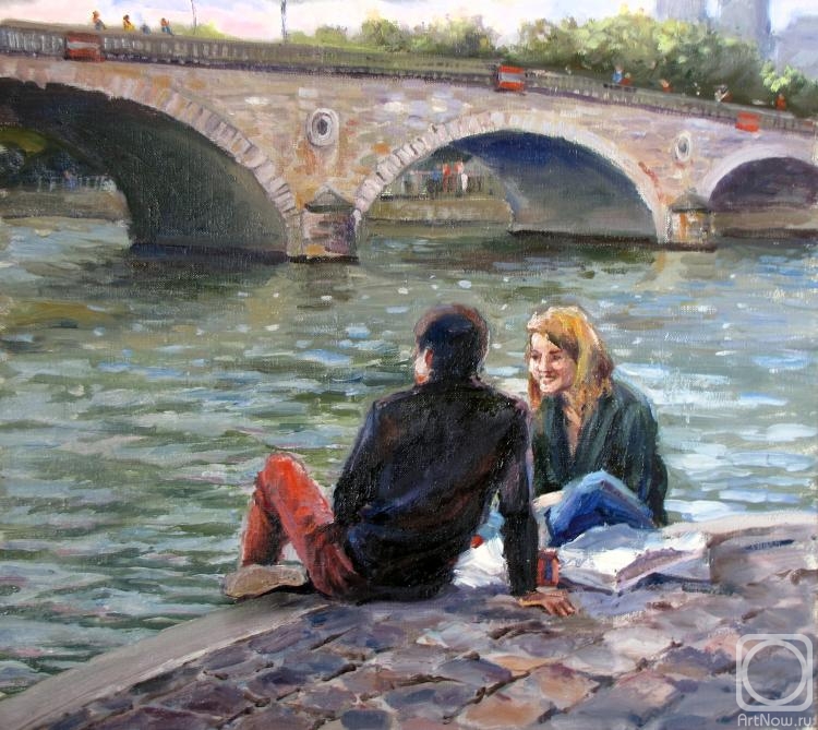 Rodionov Igor. Building bridges. (Seine Embankment) From the series journey through France