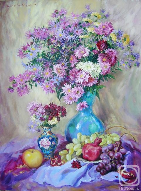 Simonova Olga. Still life in lilac tones