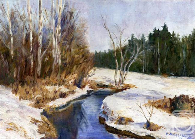 Malancheva Olga. Winter Creek
