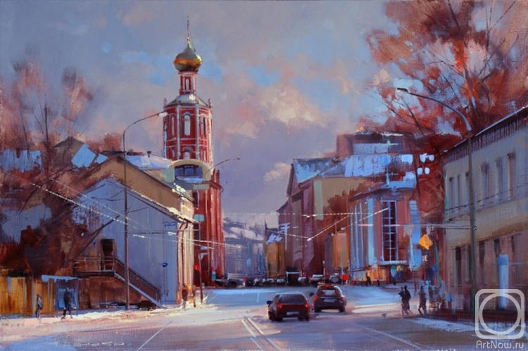 Shalaev Alexey. "Flashes of sunset touched the old walls of Moscow..." Petrovka Street