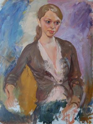 Unfinished Portret of Nadya (). Dobrovolskaya Gayane