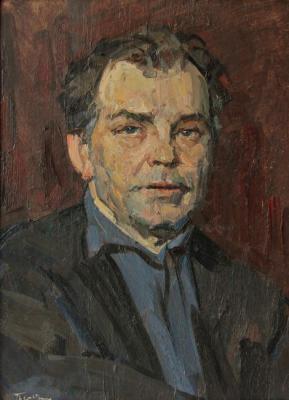 Portrait of the Moscow artist Vasily Kirillovich Nechitailo. Gremitskikh Vladimir