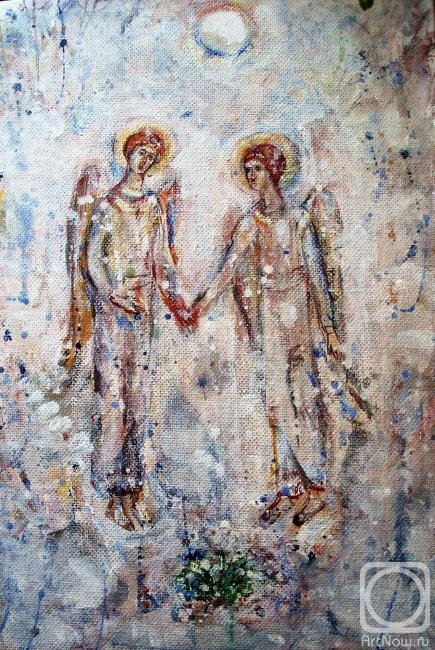 Картина. Сечко Ксения. Подснежники, встреча