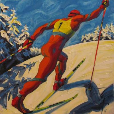 Skier. Gorodnichev Andrei