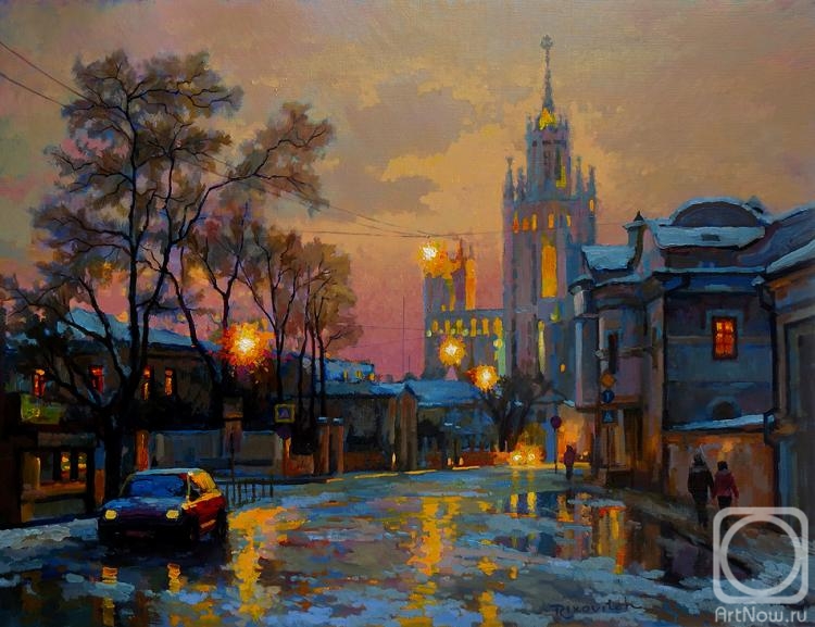 Volkov Sergey. Moscow. Winter twilight on Potter's str