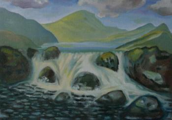 Waterfall (free copy of Linda Birch). Klenov Andrei