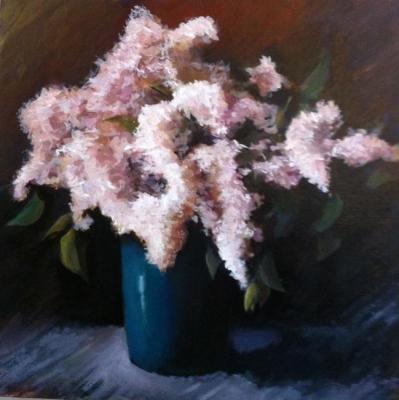 White lilac (after the painting by I. Levitan). Gvozdetskaya Irina