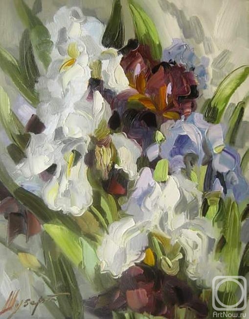 Картина маслом на холсте. Шуберт Альбина. Ирисы
