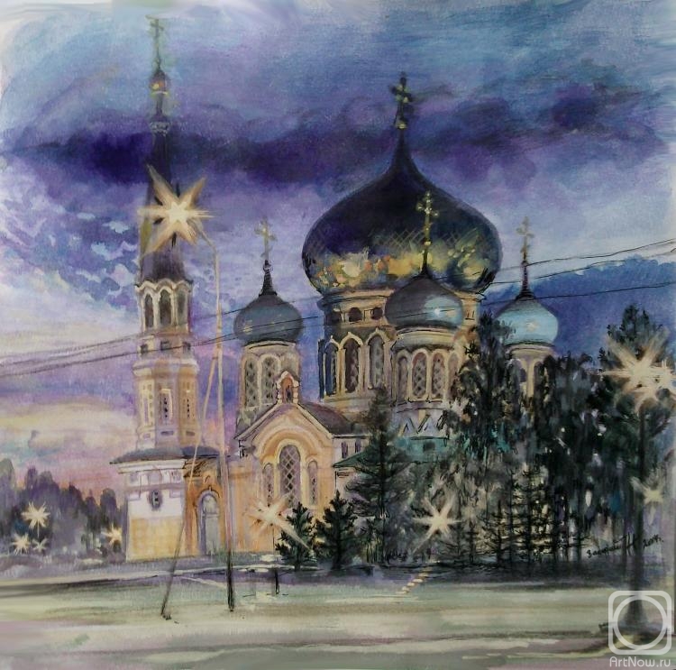 Zadery Natalia. Assumption Cathedral. Omsk
