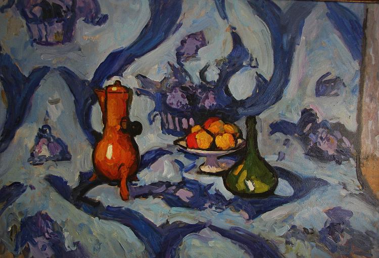 Sviridov Sergey. Copy of Matisse's "Still Life on a blue background"