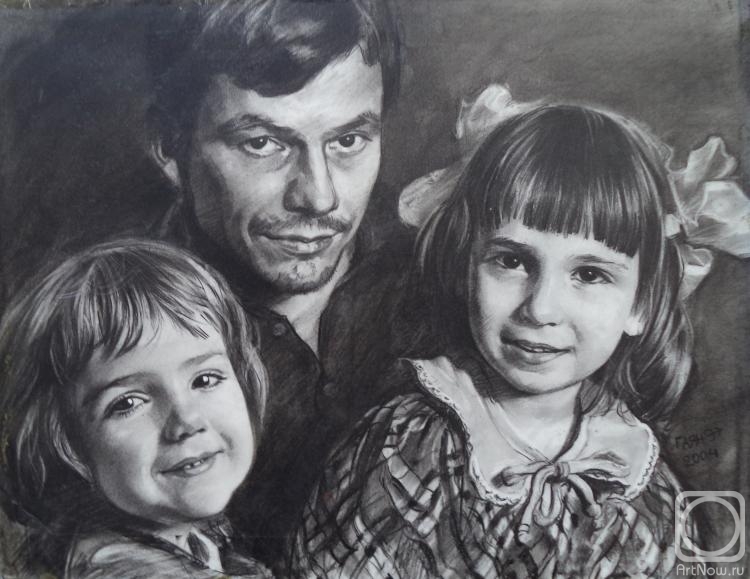 Dobrovolskaya Gayane. Triple Portrait, from a photo