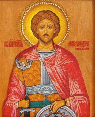 Saint blessed prince Alexander Nevsky