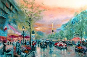 Streets of Paris (based on). Gubkin Michail