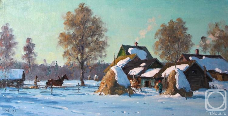 Alexandrovsky Alexander. Small Village in winter