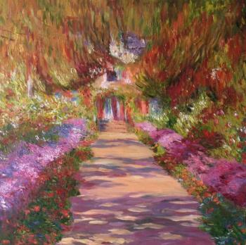 Claude Monet. Pathway in Monet's Garden at Giverny