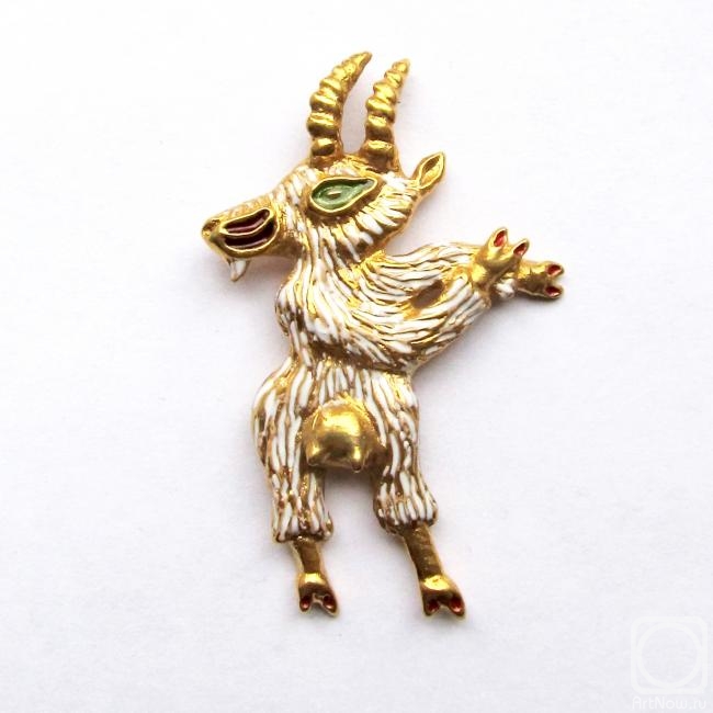 Ermakov Yurij. Dancing Goat (pendant, brooch)