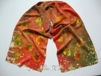 Scarf "At the autumn at the ball"