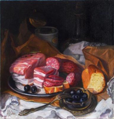 Ham and sausage. Shumakova Elena