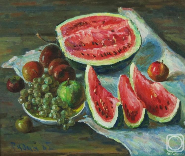 Rudin Petr. Still life with watermelon
