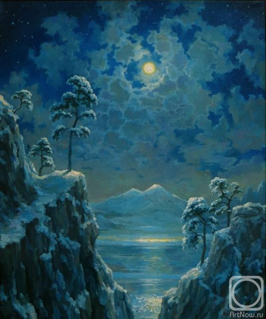 Volkov Sergey. In a moonlight sleepy lake