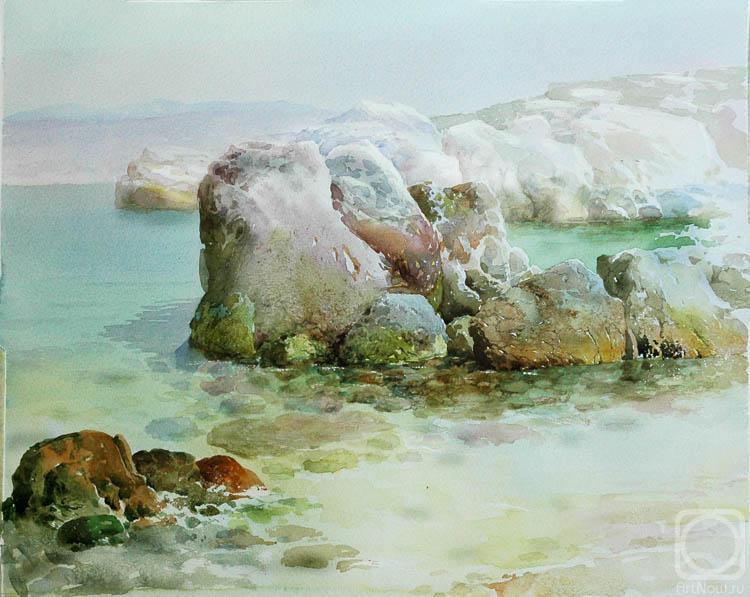 Zybin Alexander . The stones on the beach. Bozdzhada 