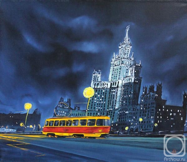 Aronov Aleksey. Night tram