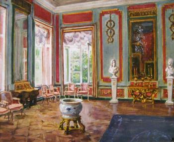 Kuskovo. Crimson living room (). Lapovok Vladimir