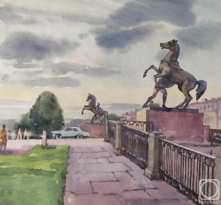 Lapovok Vladimir. Horses of the Anichkov Bridge