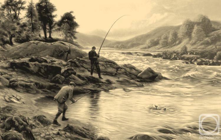 Kolotikhin Mikhail. Salmon fishing