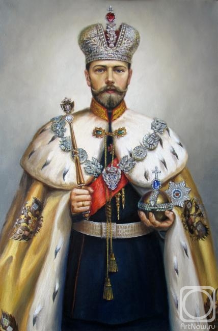 Rodionov Igor. Portrait of Nicholas II (interpretation)
