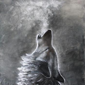 Wolf smokes. Shevelev Pavel