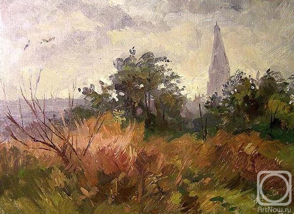 Картина. Герасимов Владимир. Москва, Коломенское 1 (старые этюды)