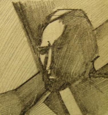 Self-portrait (sketch 6). Gerasimov Vladimir