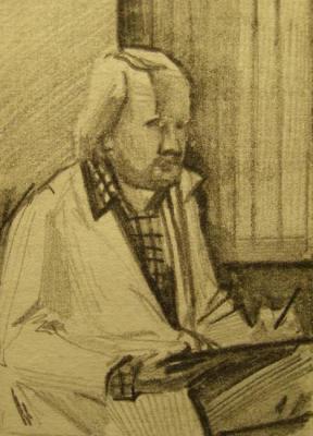 Self-portrait (sketch 7). Gerasimov Vladimir