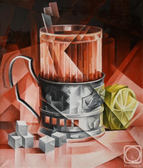Krotkov Vassily. Tea. Cubo-futurism