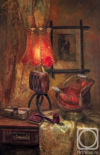 Lesokhina Lubov. Still Life with a Lit Lamp