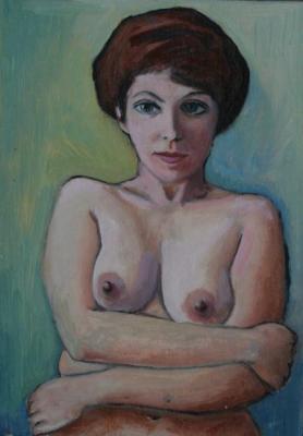 Woman with arms crossed (Beautiful Face). Klenov Valeriy