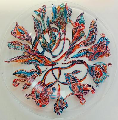 Plate (A Stained Glass Plate). Voronova Ulia
