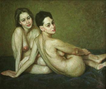 Two women (Paintings Of Women). Razzhivin Igor