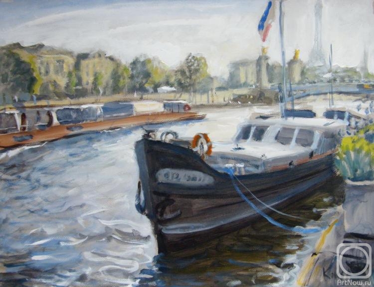 Koks Aleksandra. Ships on the Seine