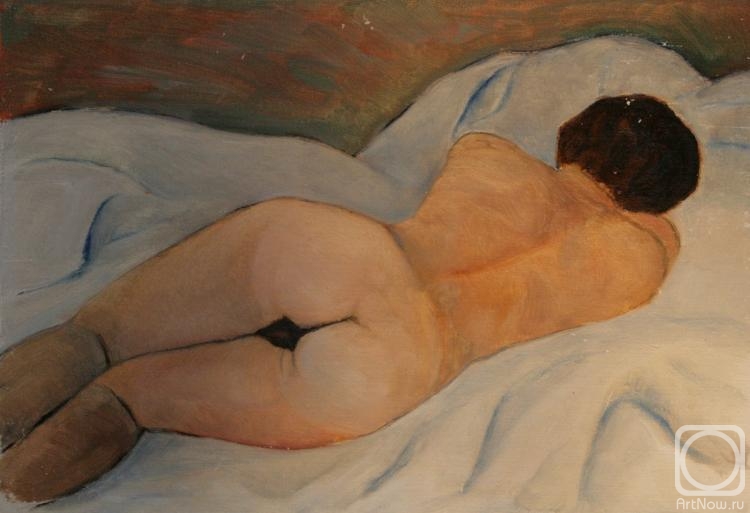 Klenov Valeriy. The woman lying on her right side