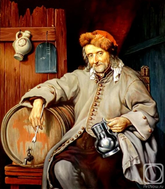 Litvinov Valeriy. Copy of Metsyu "Old drunkard"
