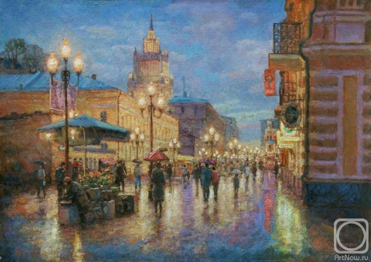 Razzhivin Igor. Lights on the Old Arbat